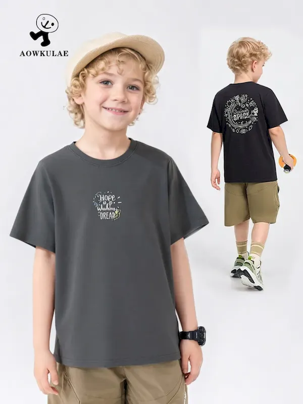 Wholesale Boys Casual Short-Sleeved T-Shirt - Image 2