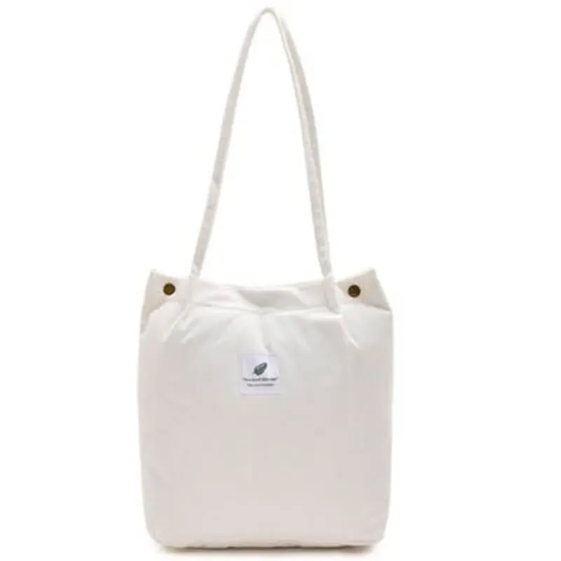 Women Fashion Large Capacity Corduroy Tote Bag - Image 8
