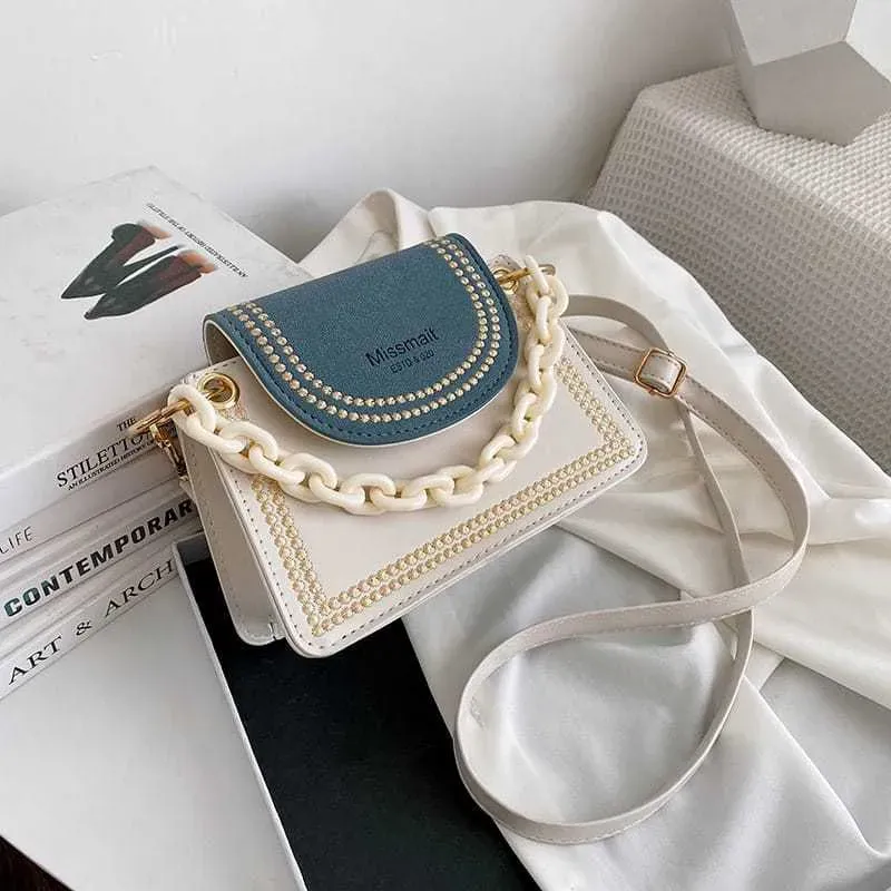 Women Fashion Adjustable Strap Square Flap Bag - Image 11