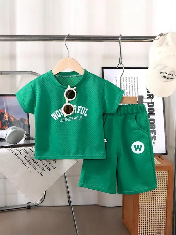 Wholesale Boy'S Fashion Shirt And Pants Two-Piece Set - Image 2