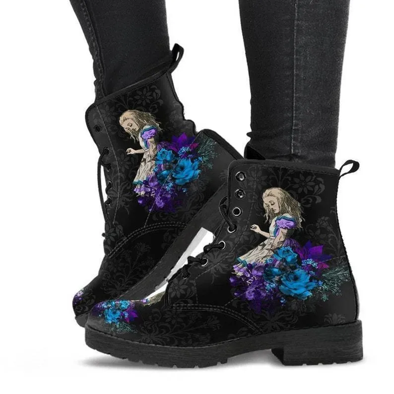 Gothic Oversized Printed Short Boots - Image 7