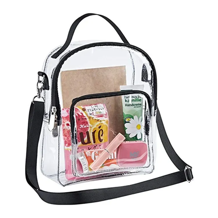 Women'S Fashion Transparent Clear Cross Tote Bag