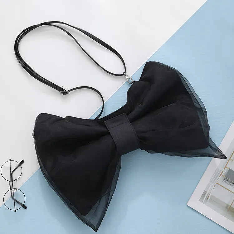 Women'S Fashion Design Bow Canvas Shoulder Bag - Image 8