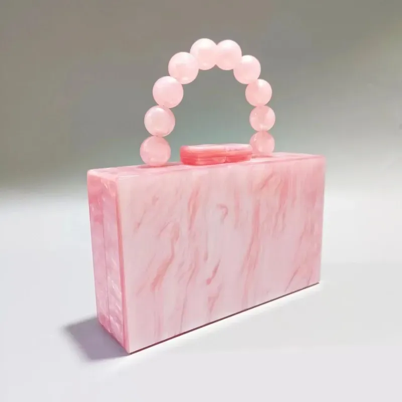 Fashion Square Pearlescent Acrylic Evening Bag