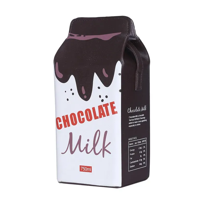 Women Simple Cute Milk Box Creative Shaped Messenger Bag - Image 9