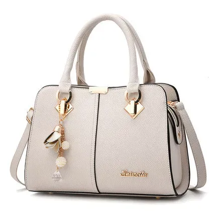 Women Fashion Large Capacity Floral Pendant Square Handle Shoulder Bag - Image 6