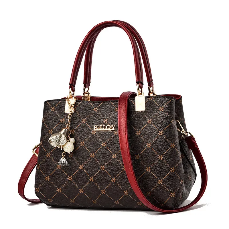 Women Fashion Floral Bell Pendant Large Capacity Handle Bag - Image 9