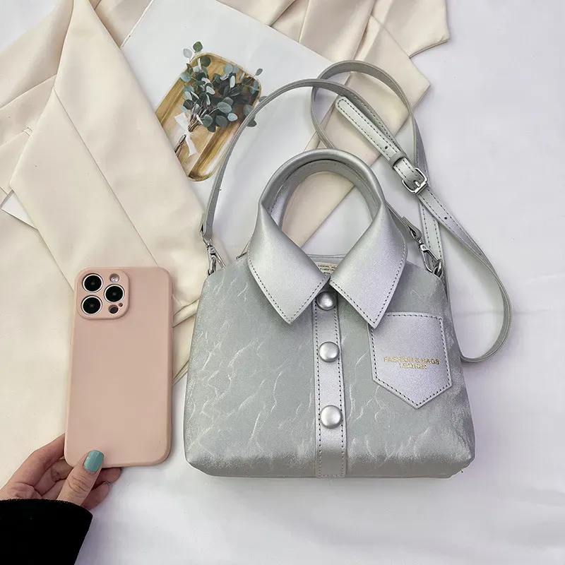 Women Fashion Creative Clothes Shape Handle Shoulder Bag - Image 4