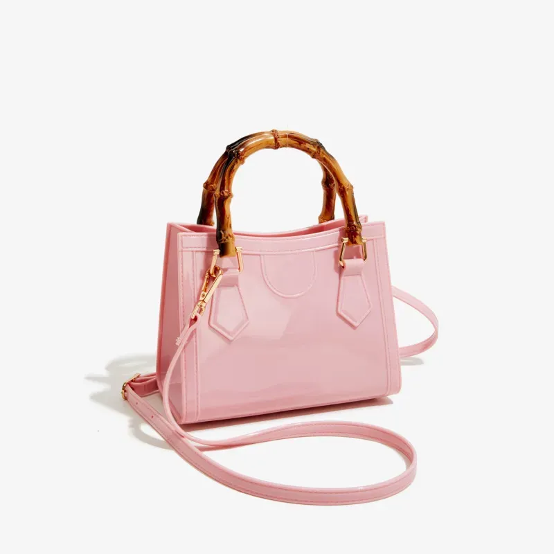 Women Fashion Large Capacity PVC Jelly Handbag