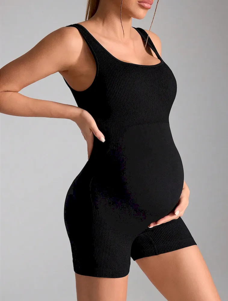 Women Fashion Sexy Backless One-Piece Tight High Waist Sports Yoga Pregnant Women Rompers - Image 6