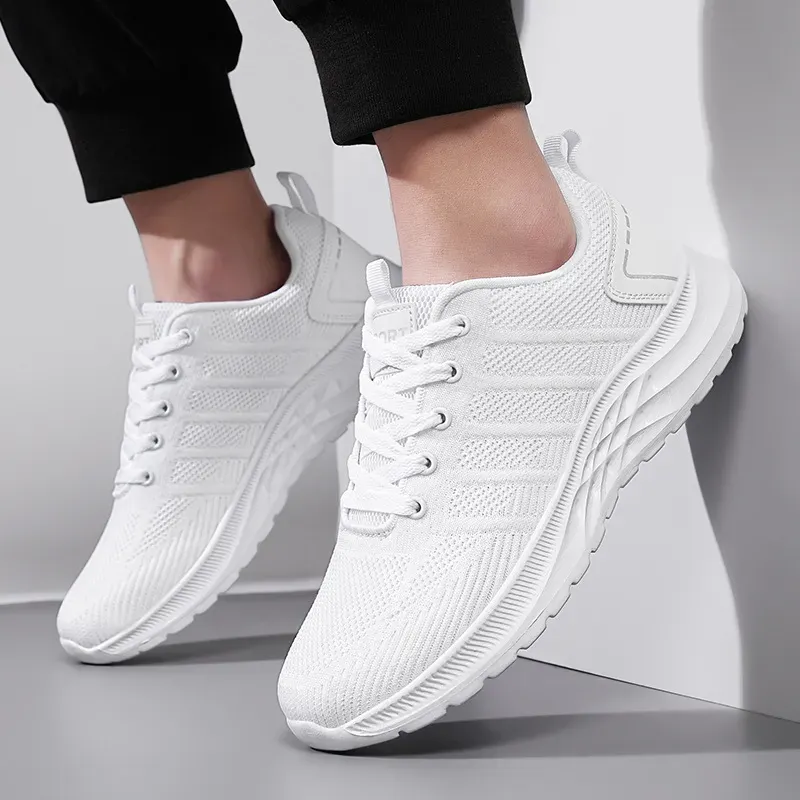 Women Fashion Casual Solid Color Soft Thick Sole Breathable Mesh Sneaker