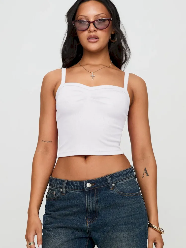 Women Fashion Solid Color Cropped Camisole - Image 6