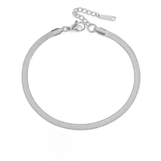 Wholesale Women Men Steel Gold Snake Bone Chain Bracelet - Image 6