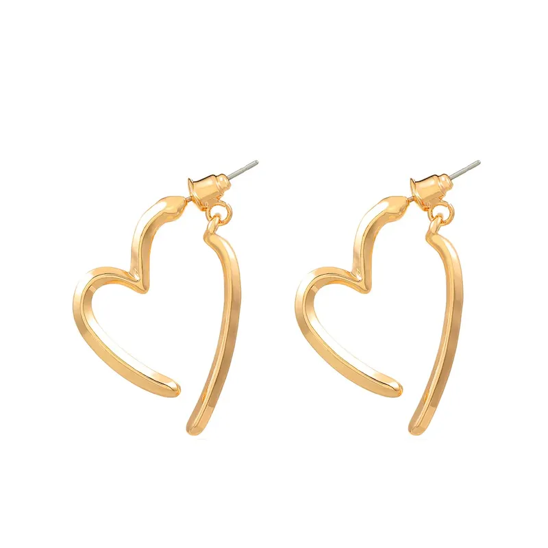 Wholesale Women Fashion Simple Heart-Shaped Earrings - Image 6