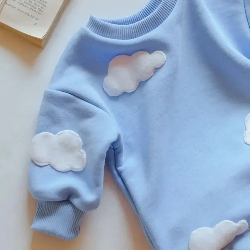 Wholesale Newborn Infant Baby Stereo Clouds Floral One-Piece Rompers - Image 4