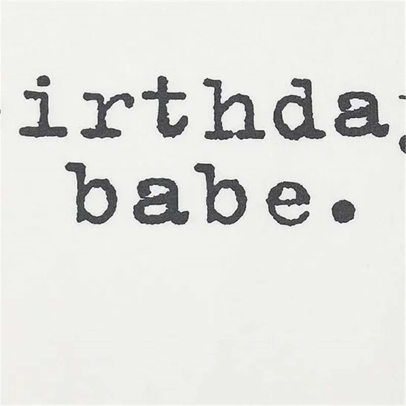 Wholesale Wholesale Kid Boy Girl Birthday Print White Tee - Image 4