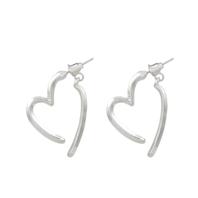 Wholesale Women Fashion Simple Heart-Shaped Earrings - Image 5